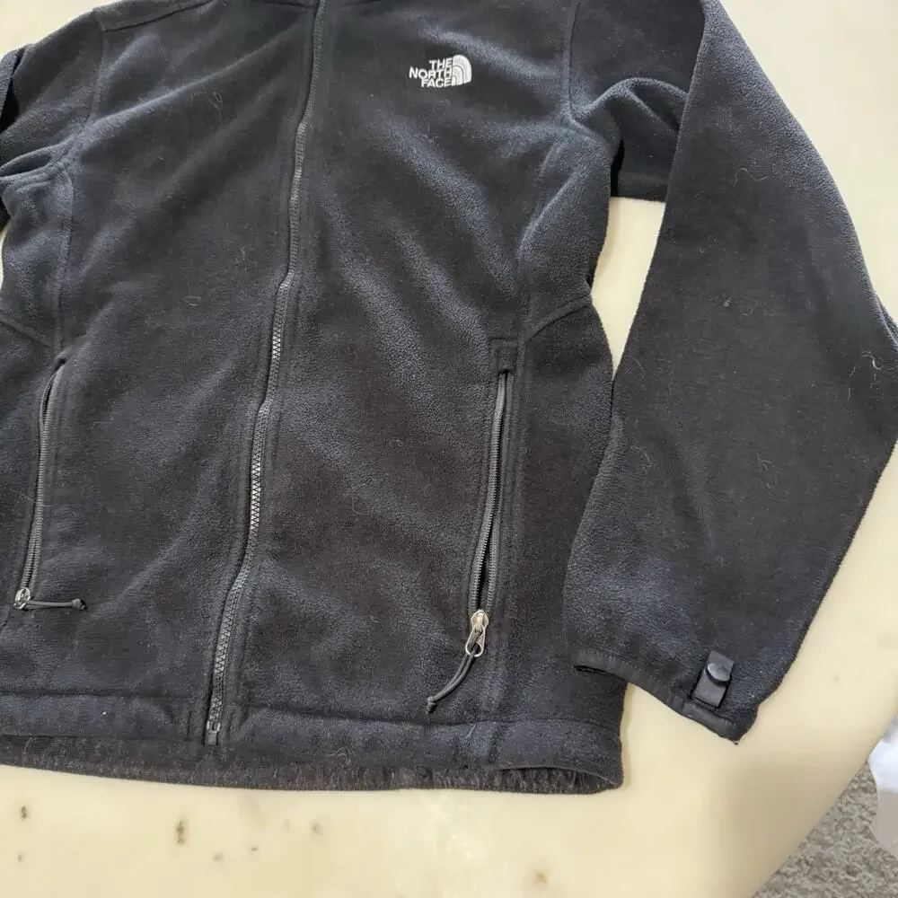 The North Face Mens M TKA 100 Glacier Full Zip Fleece Jacket Black